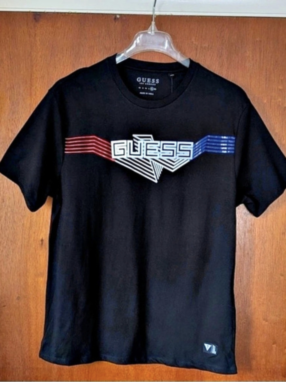 Guess Graphic Design Black T Shirt Mens Size XL NEW!